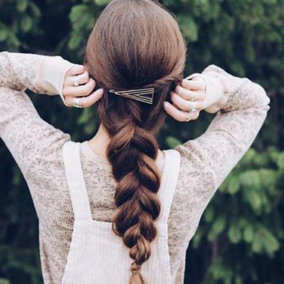 Hair Clip Triangle Aztec - Picture 2 of 2